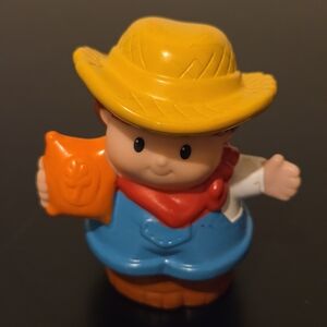 Little People Eddie Farmer Holding A Sack